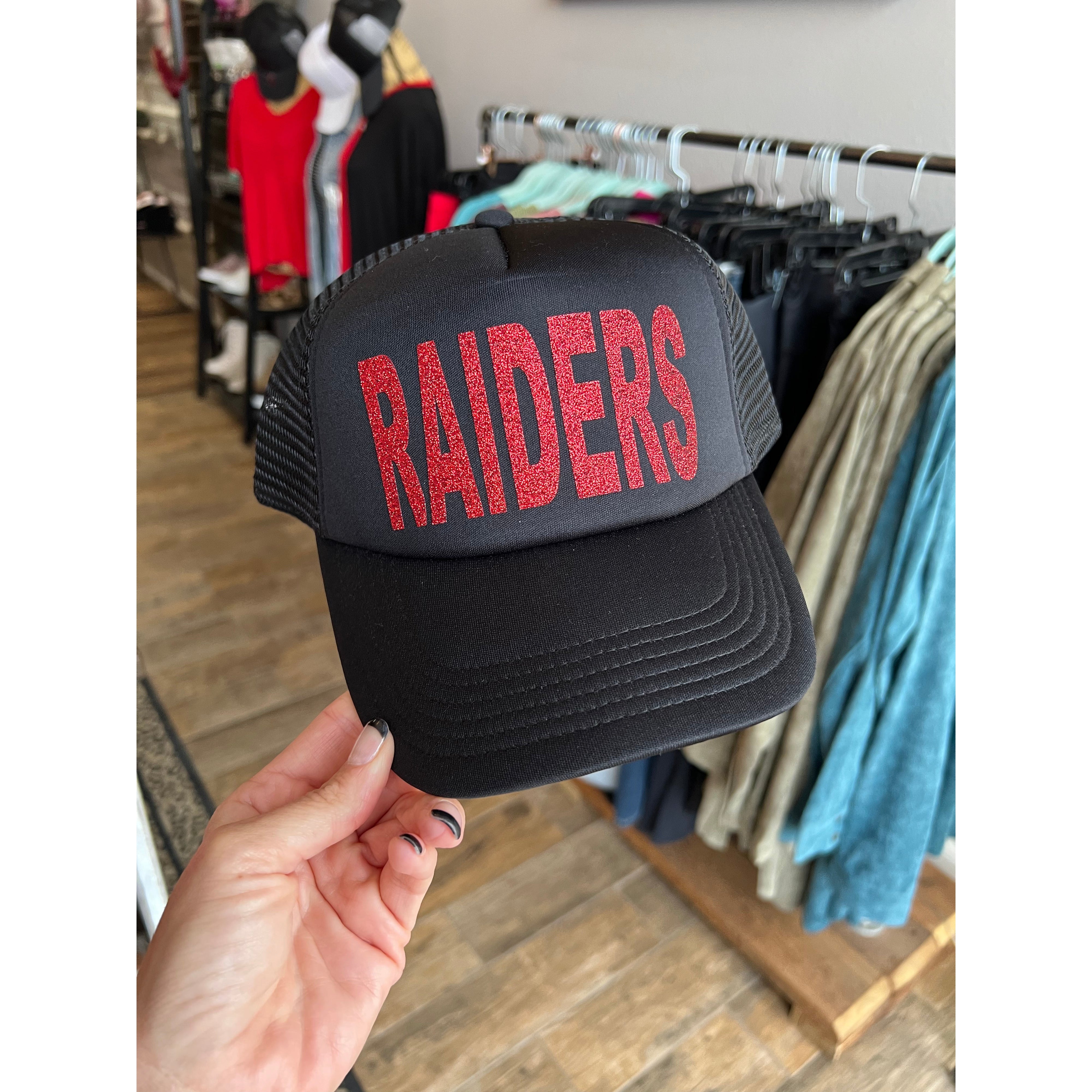 Raiders Trucker Hat (Black or White)