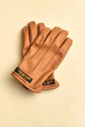 Rats Liner Leather Gloves - Camel