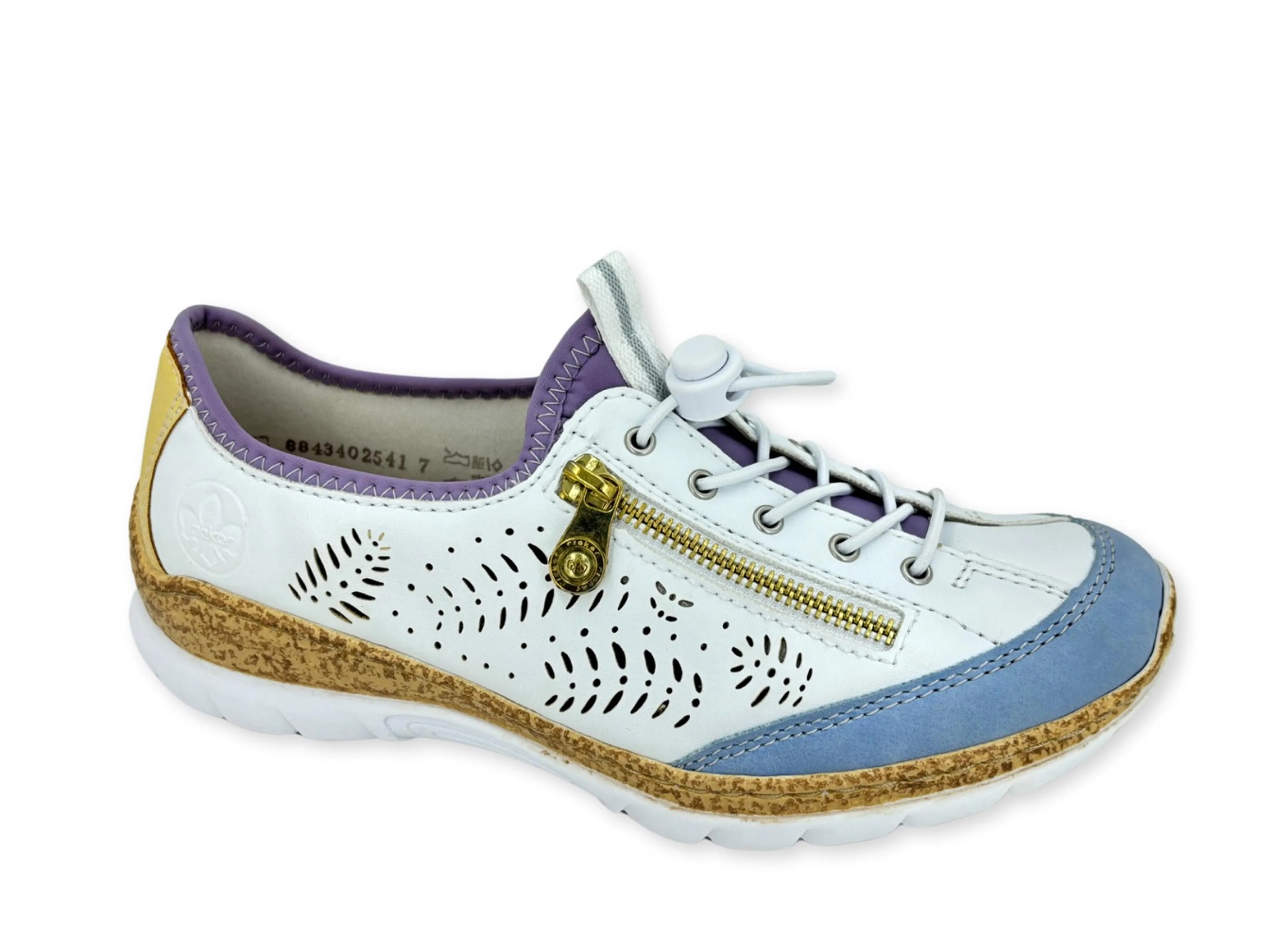 Rieker Nikita K6 Sneaker White Blue Multi