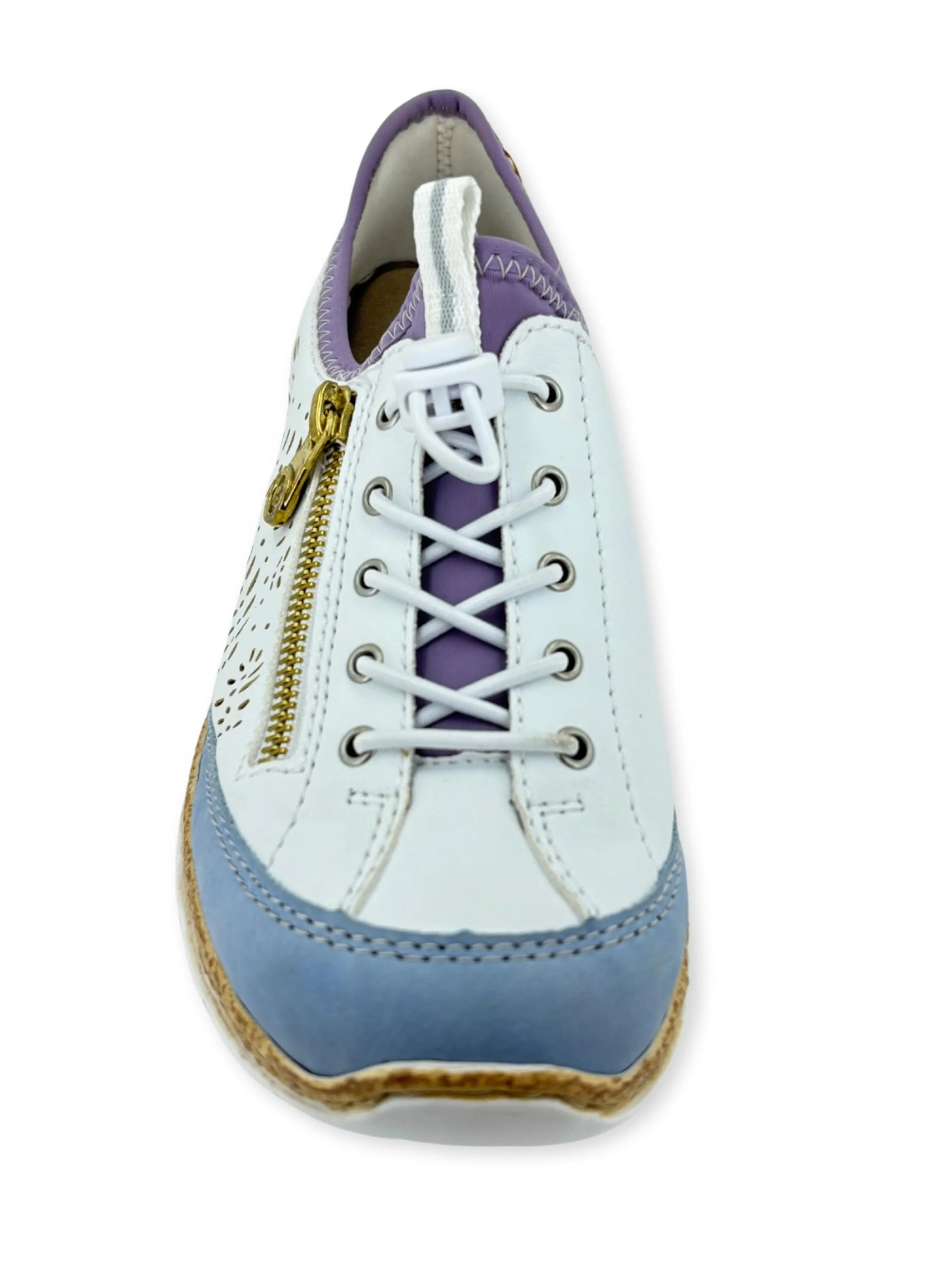 Rieker Nikita K6 Sneaker White Blue Multi