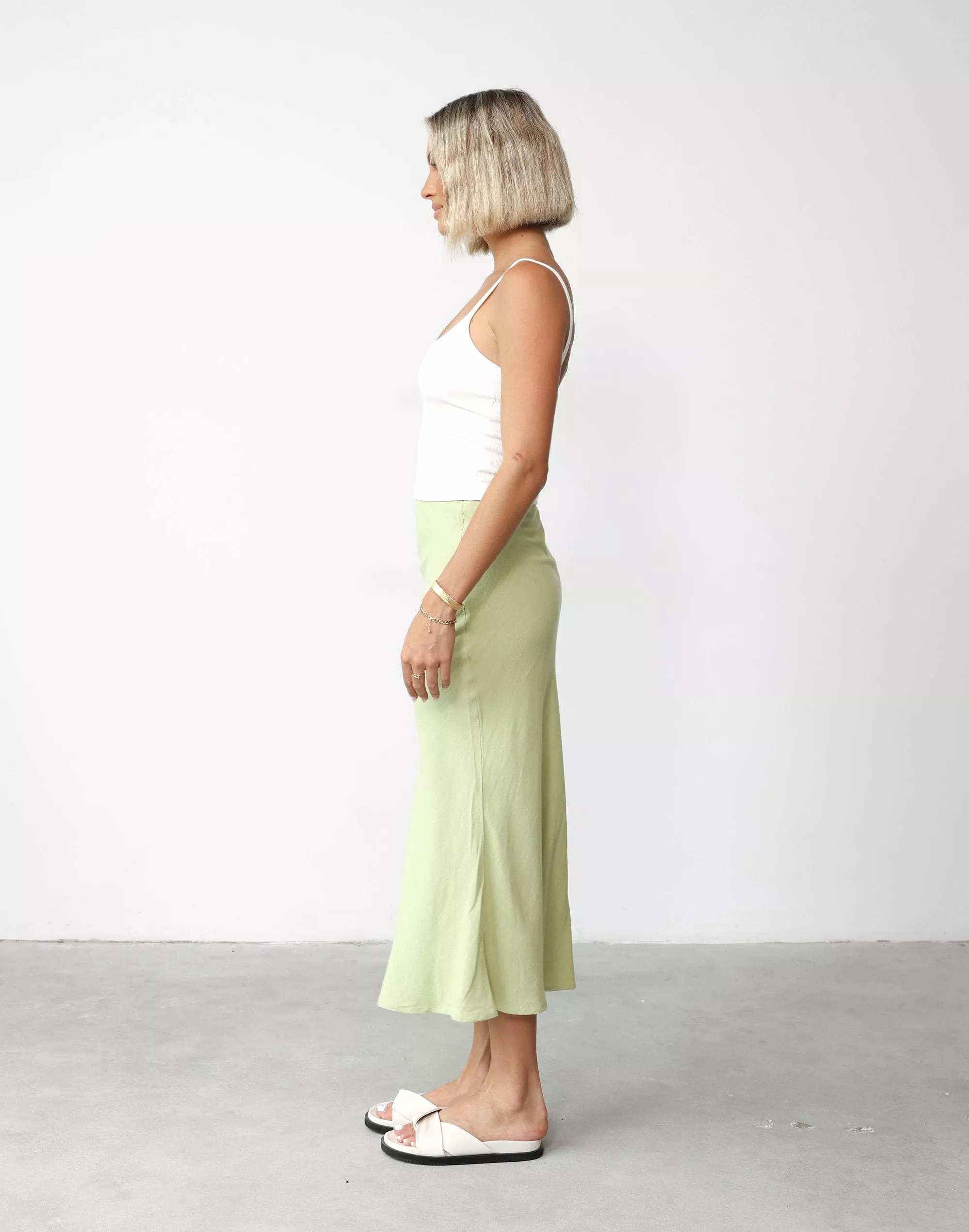 Rosemaria Midi Skirt (Apple)