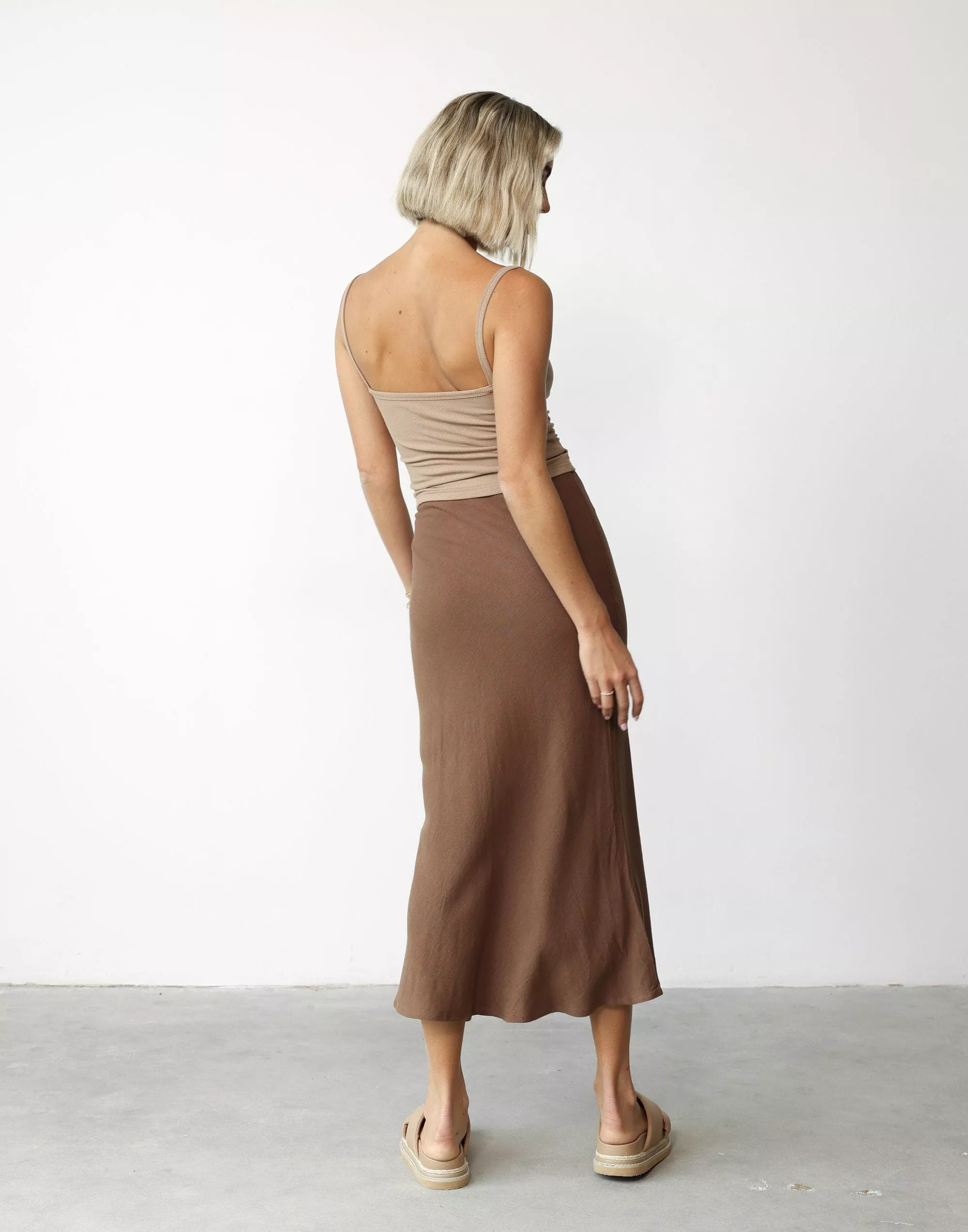 Rosemaria Midi Skirt (Oak)