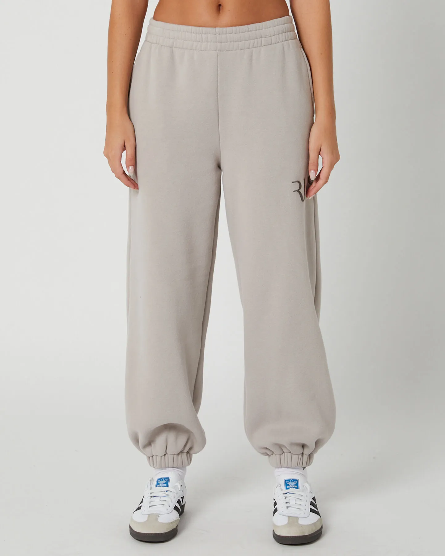 Rusty Rusty Signature Oversize Trackpant - Grey Cloud | SurfStitch