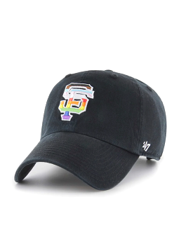 SF Giants Pride Basic Ball Cap, Black/Rainbow