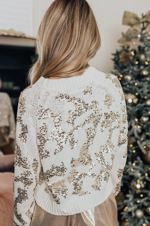 Snuggling in Bliss Sequin Sweater