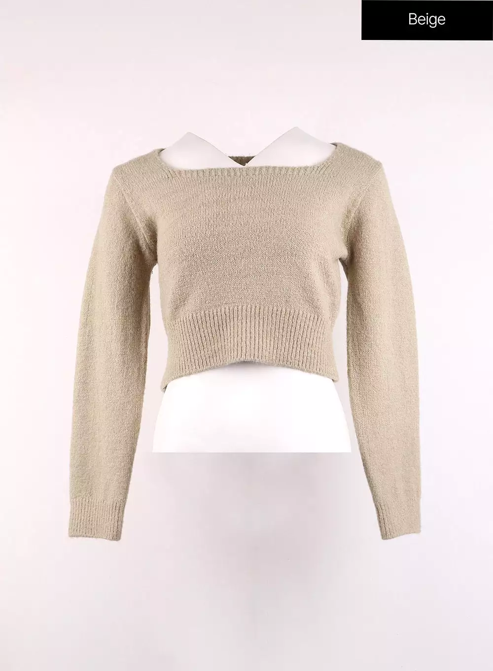 Square Neck Crop Sweater OJ426