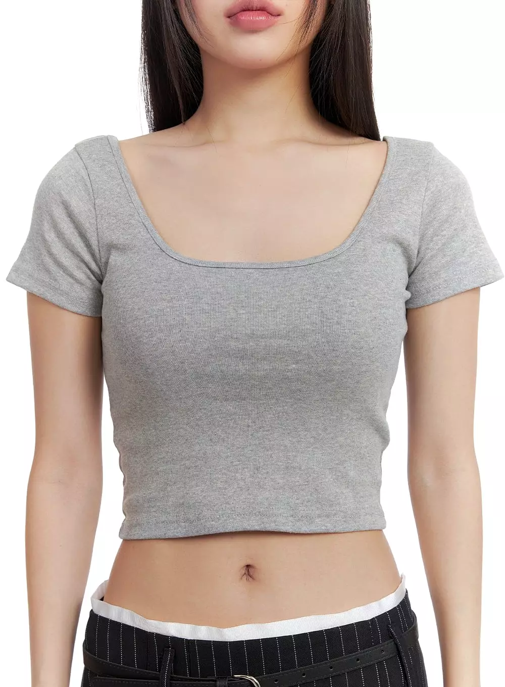 Square Neck Crop Top CA409