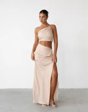 Starlet Maxi Skirt (Beige)