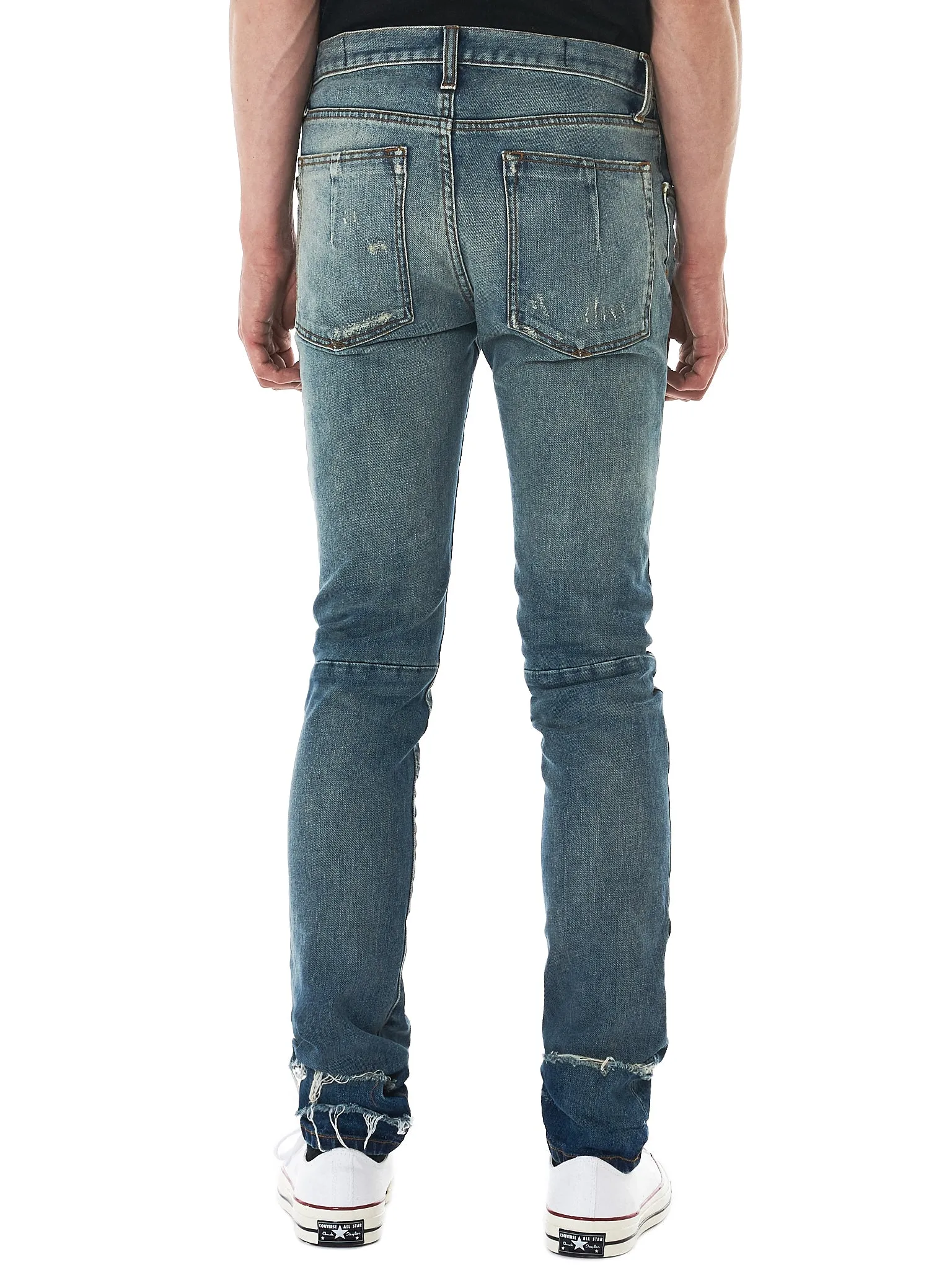 Stonewashed Distressed Jeans (UMYA003S18184001-STONEWSH-BLUE)