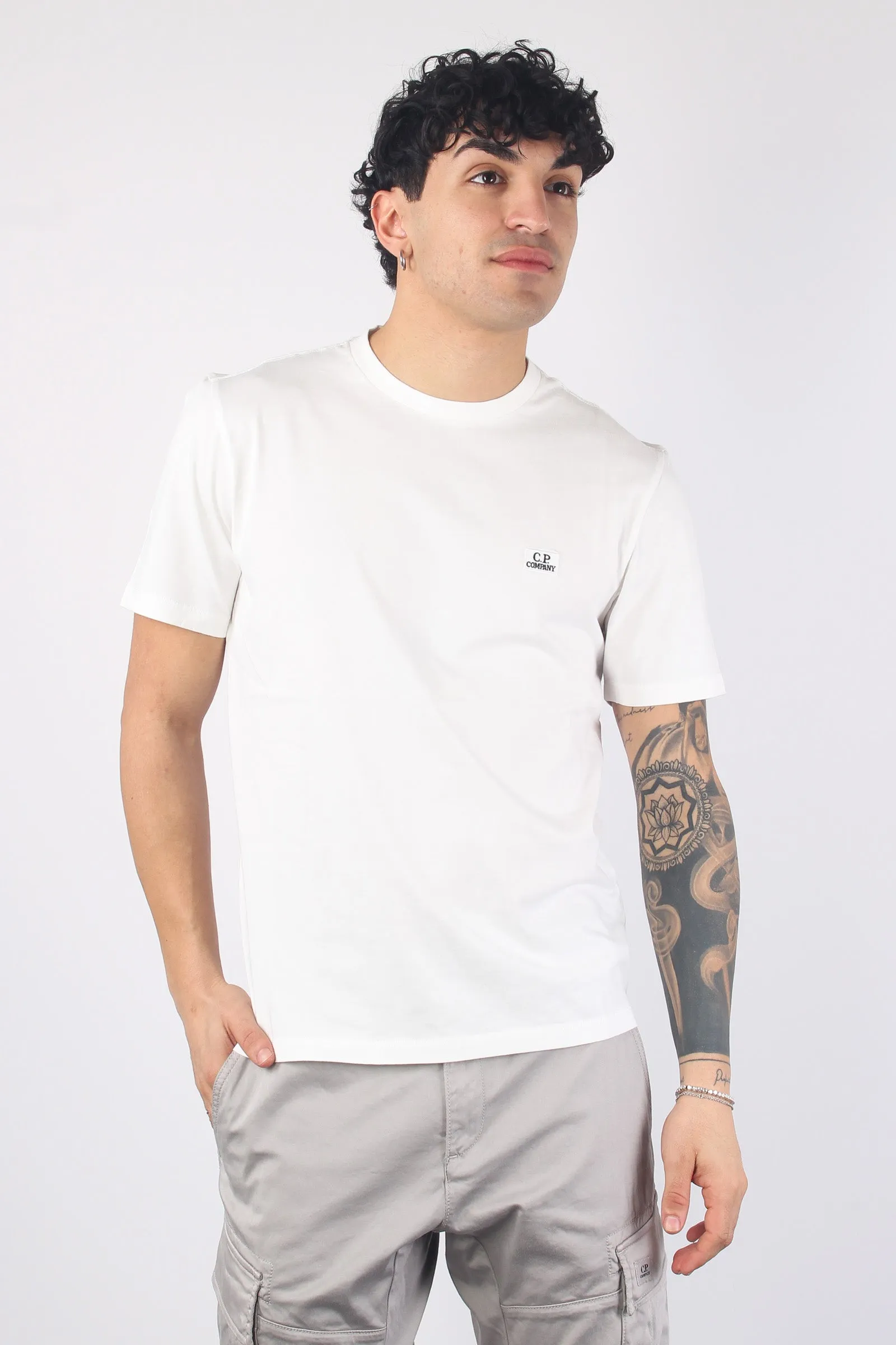 T-shirt Jersey Logo Gauze White