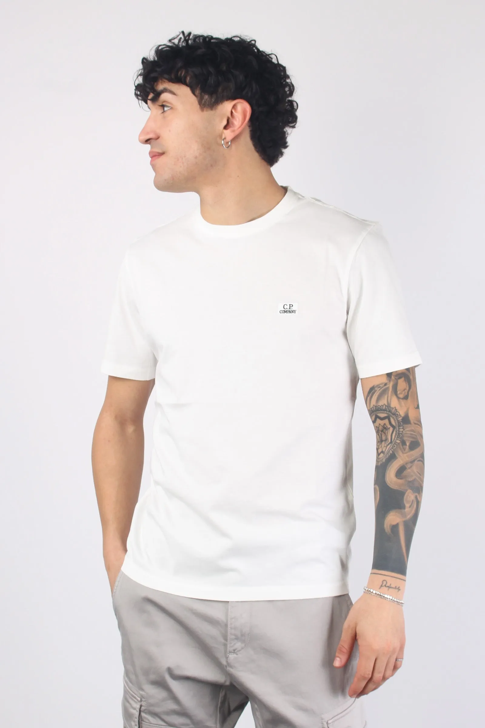 T-shirt Jersey Logo Gauze White