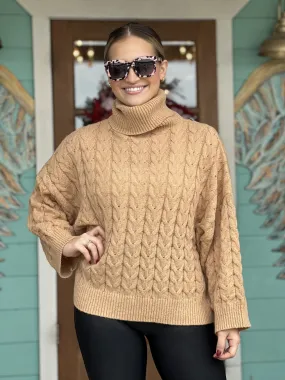 Tan Radley Cableknit Sweater