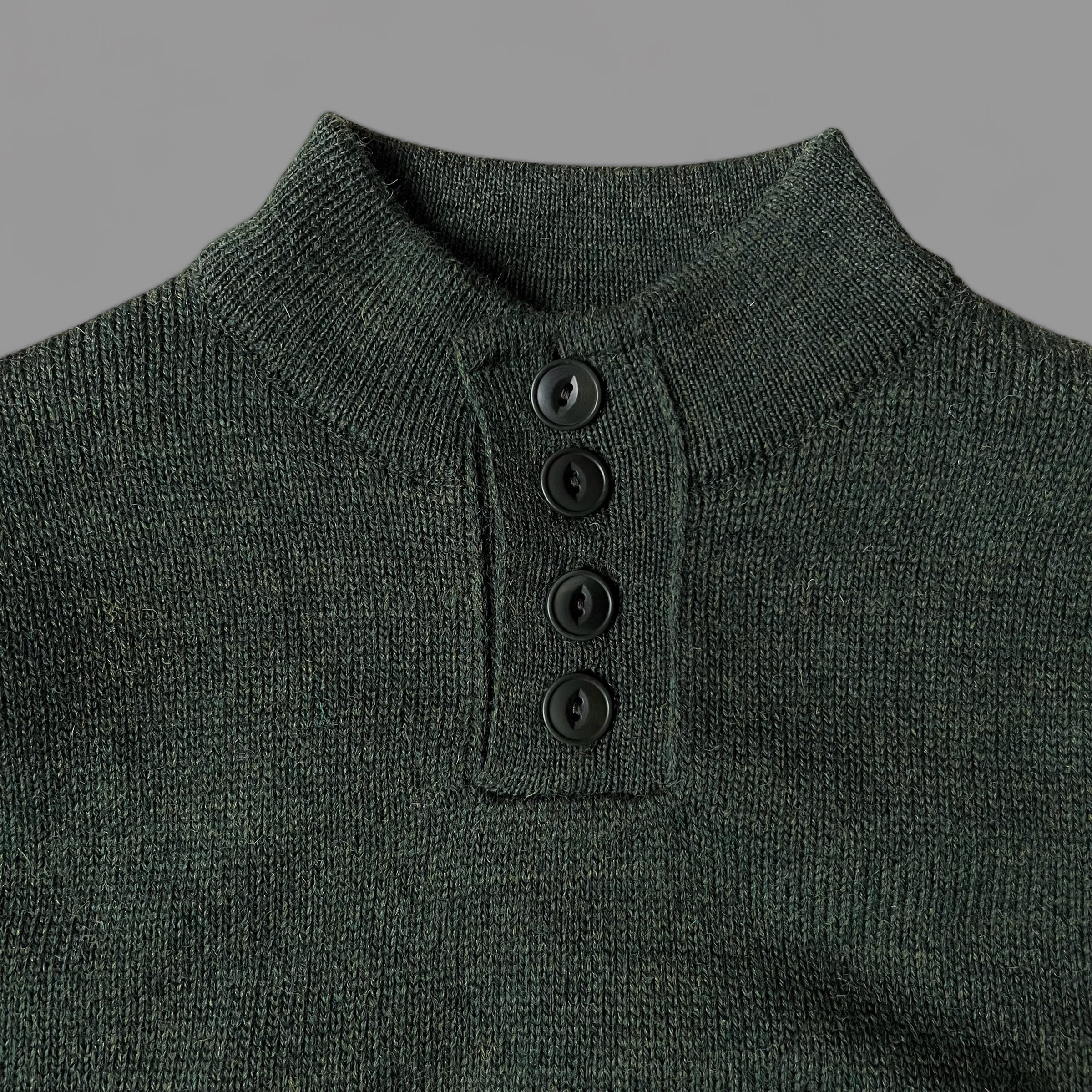 THE BRIG BUTTON FRONT - HEATHER GREEN