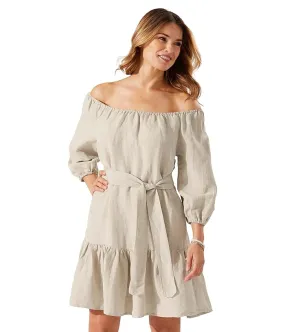 Tommy Bahama St. Lucia Off-the-Shoulder Tiered Dress