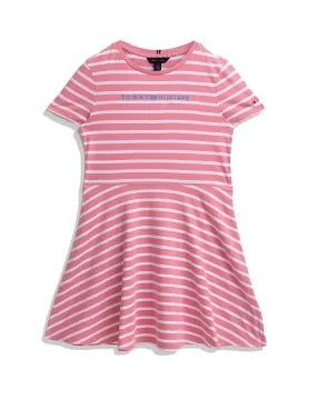 Tommy Hilfiger Kids Round Neck Essential Skater Dress