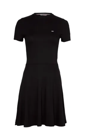 Tommy Hilfiger Women Tie Back Dress Fit And Flare Black