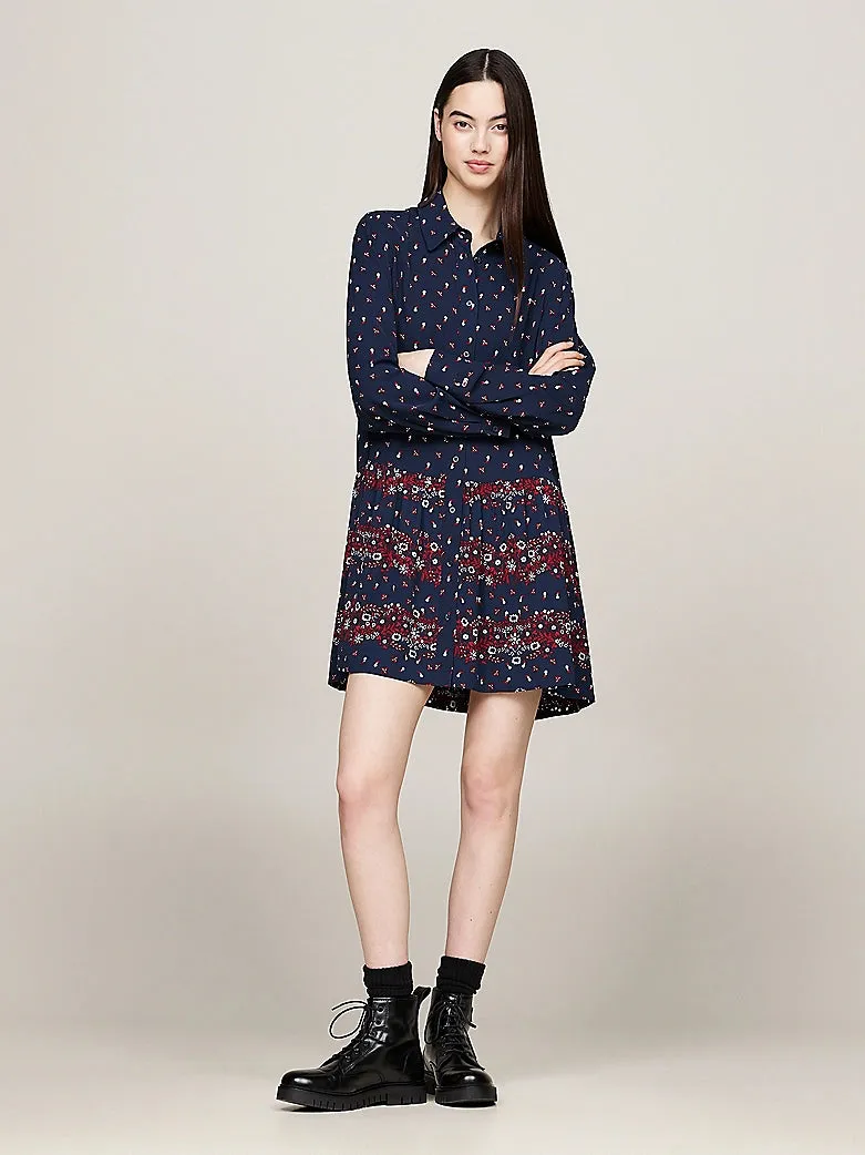 Tommy Jeans - Floral Mini Shirt Dress - Cliff Top Floral Mix