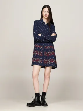 Tommy Jeans - Floral Mini Shirt Dress - Cliff Top Floral Mix