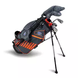 US Kids UL51-s 5 Club Stand Set RH, Grey/Orange Bag