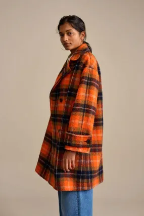 Vaclav Coat - Orange Plaid