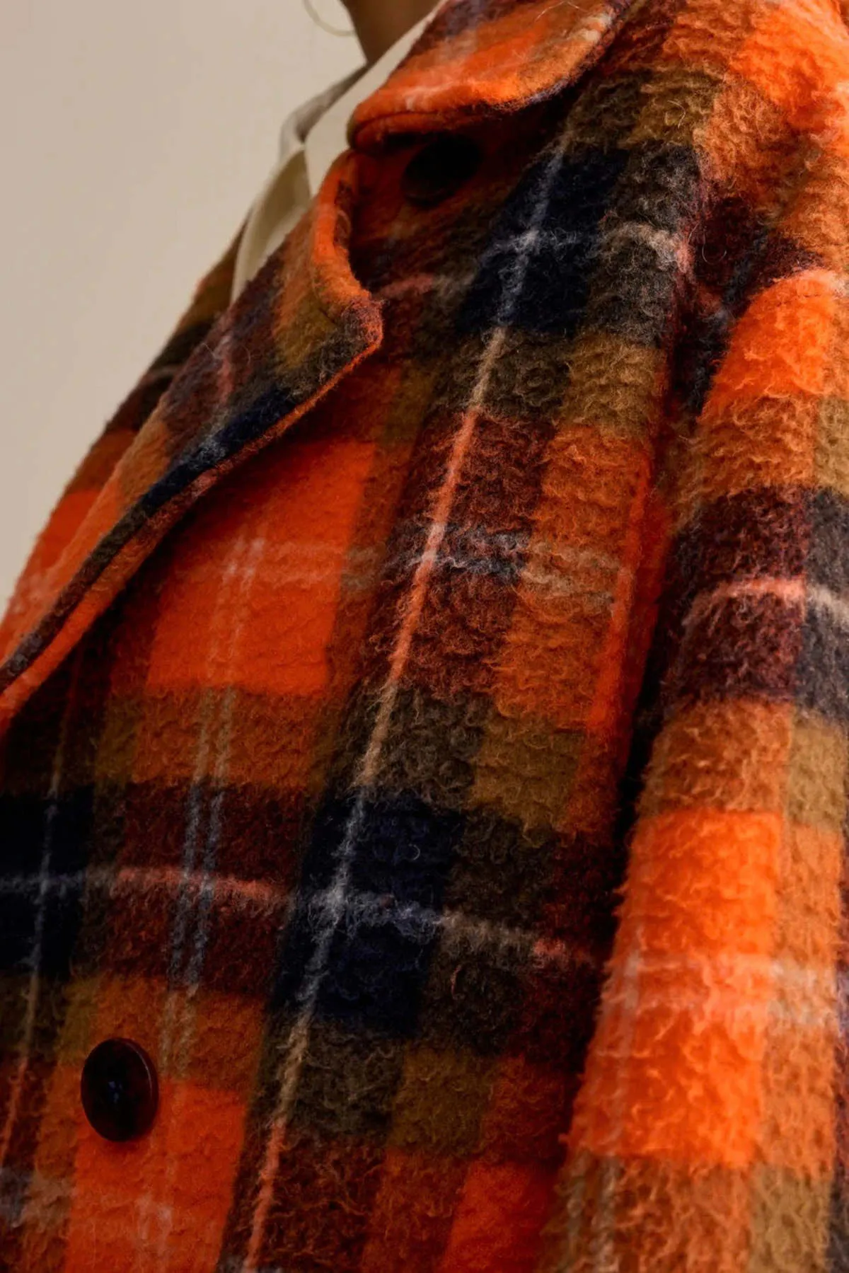 Vaclav Coat - Orange Plaid