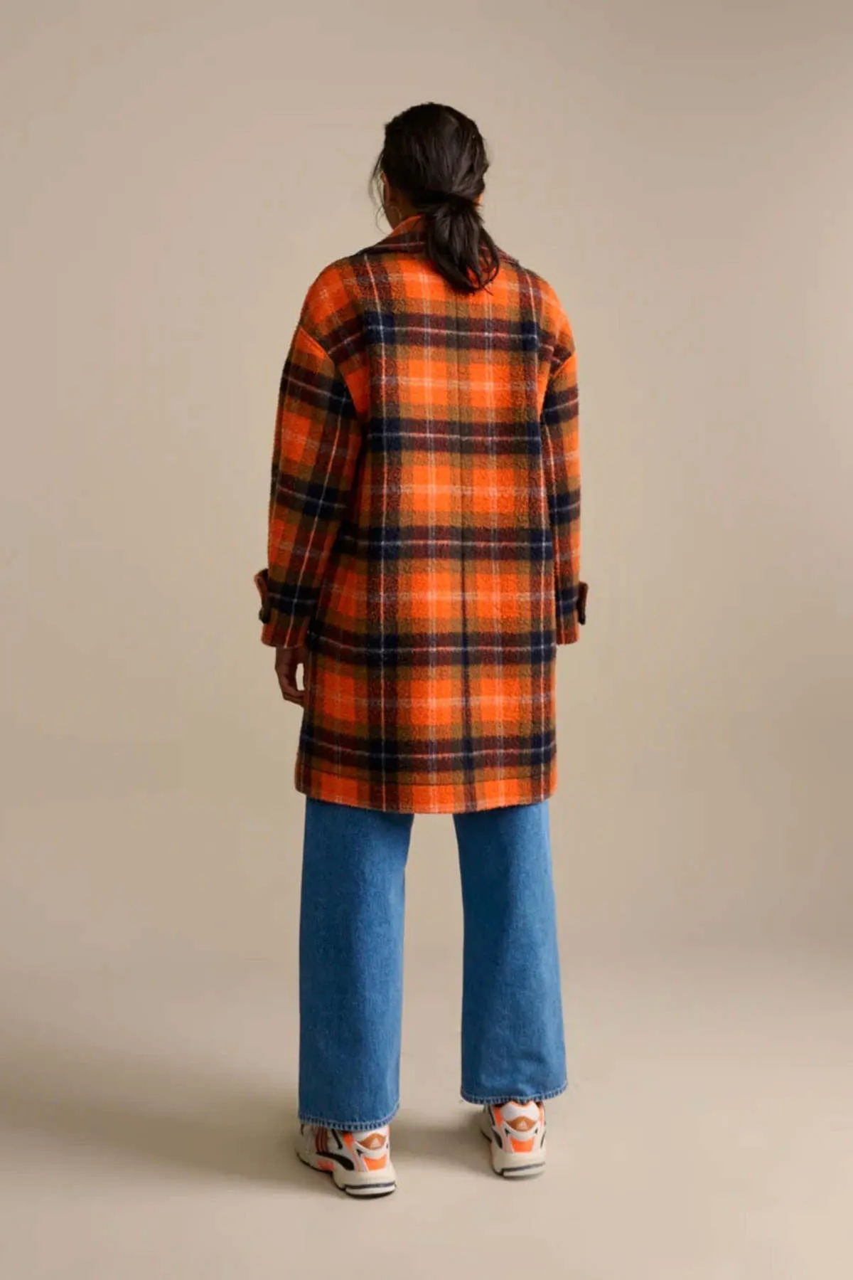 Vaclav Coat - Orange Plaid