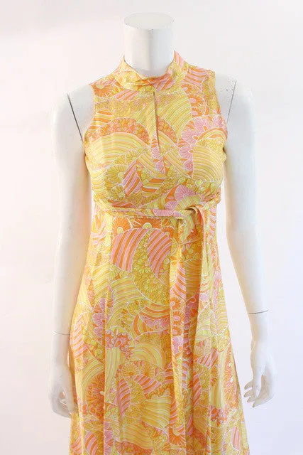 Vintage 70's Summer Maxi Dress