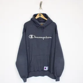 Vintage Champion Spellout Hoodie XXL