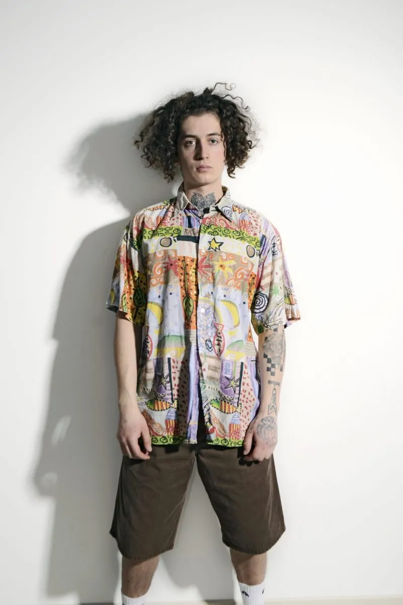 Vintage summer abstract shirt