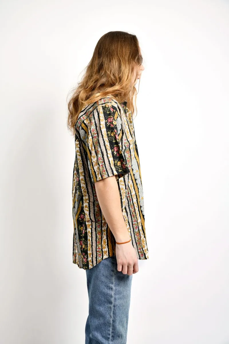 Vintage summer floral shirt