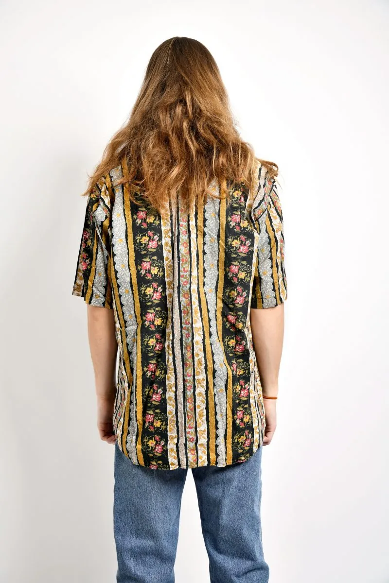 Vintage summer floral shirt