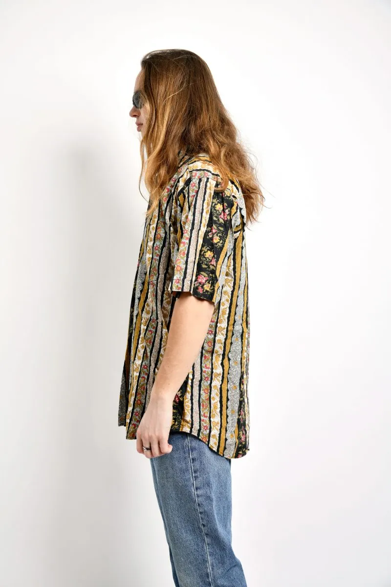 Vintage summer floral shirt