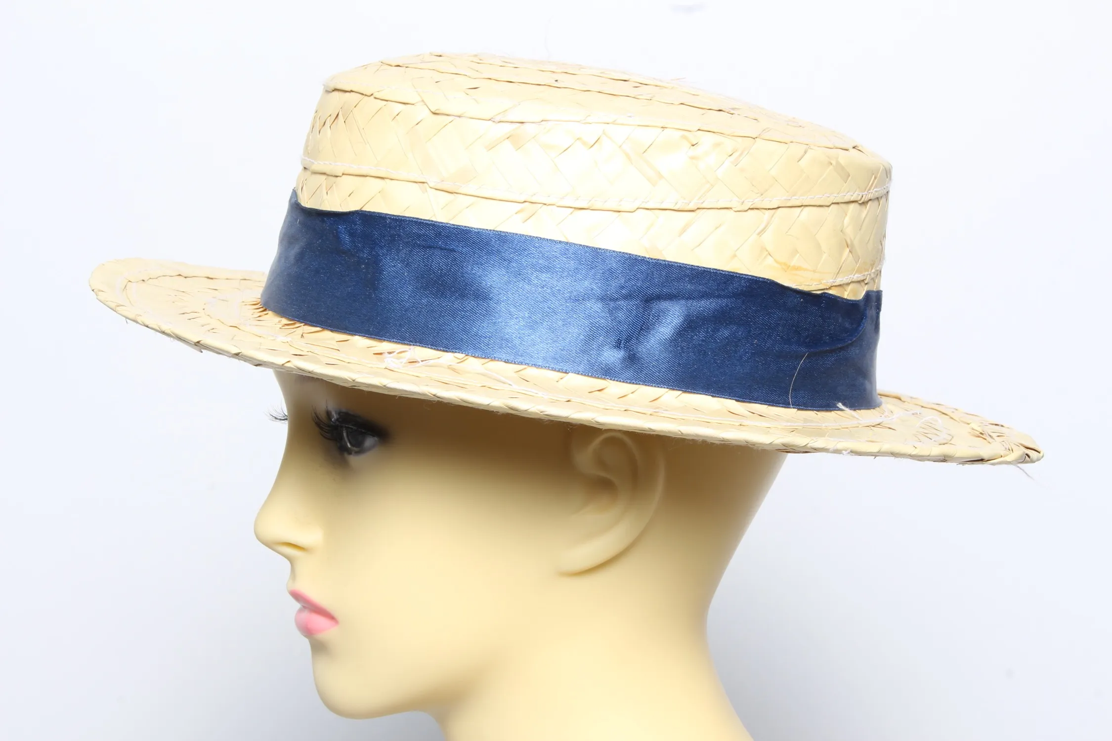 Vintage Womens Summer Straw Trilby Hat - Pepper Tree London