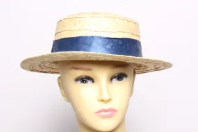 Vintage Womens Summer Straw Trilby Hat - Pepper Tree London