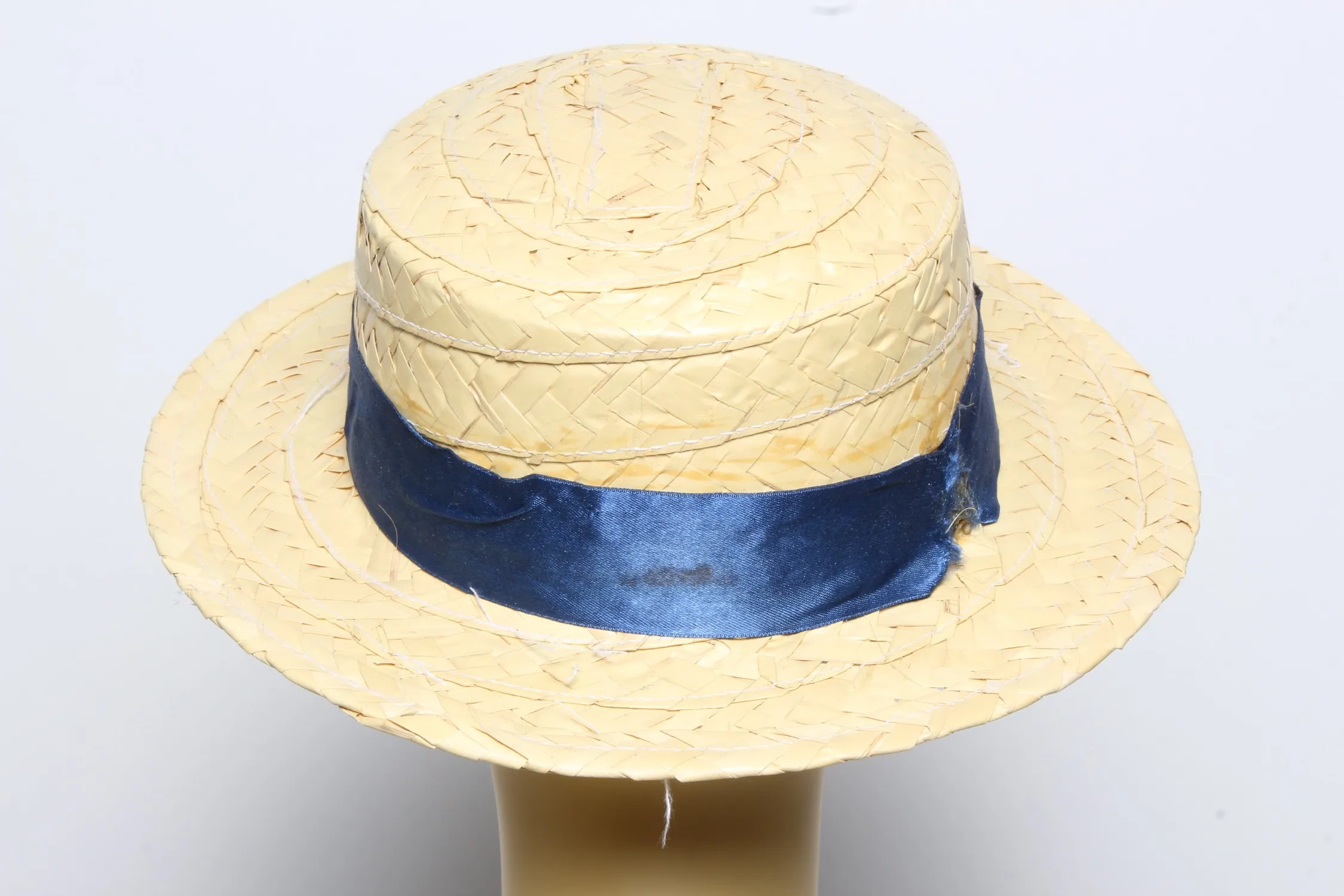 Vintage Womens Summer Straw Trilby Hat - Pepper Tree London