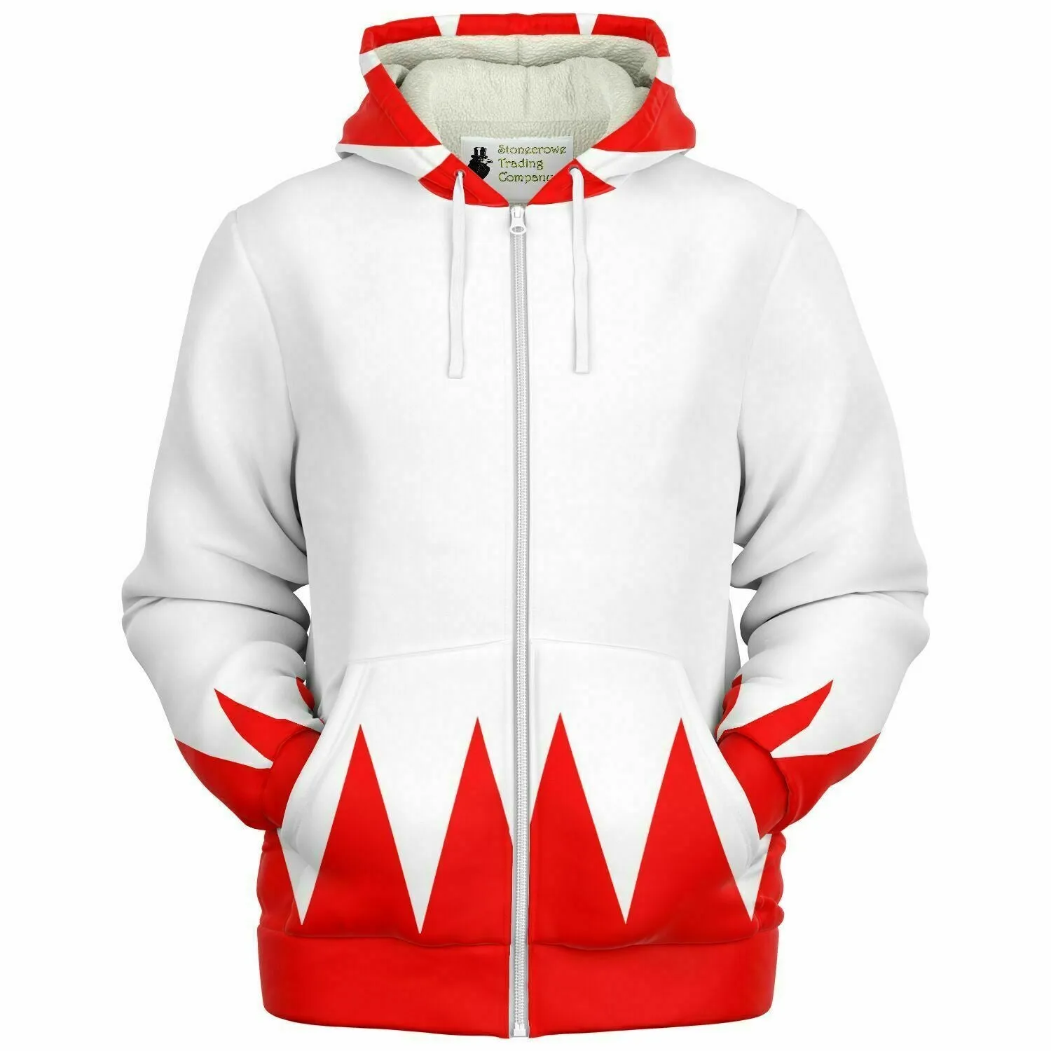 White Mage Microfleece Zip-up Hoodie