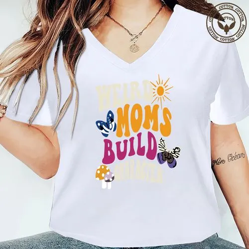 Women's T-shirt Short Sleeve T-Shirts Printing Simple Style Cactus Cartoon Letter