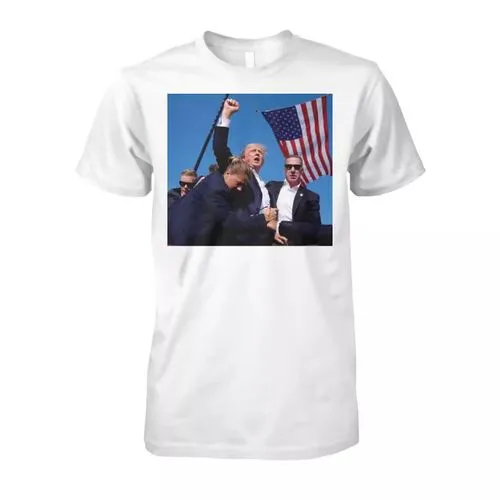 Women's T-shirt Short Sleeve T-Shirts Printing Streetwear Donald Trump Human American Flag