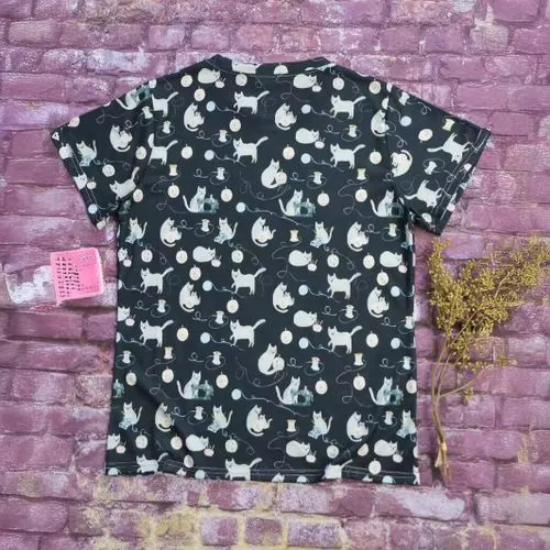 Women's T-shirt Short Sleeve T-Shirts Simple Style Cat