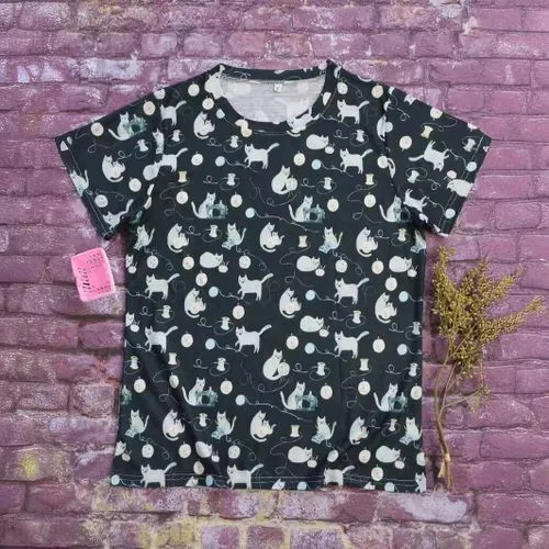 Women's T-shirt Short Sleeve T-Shirts Simple Style Cat