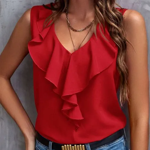 Women's T-shirt Sleeveless T-Shirts Casual Streetwear Solid Color