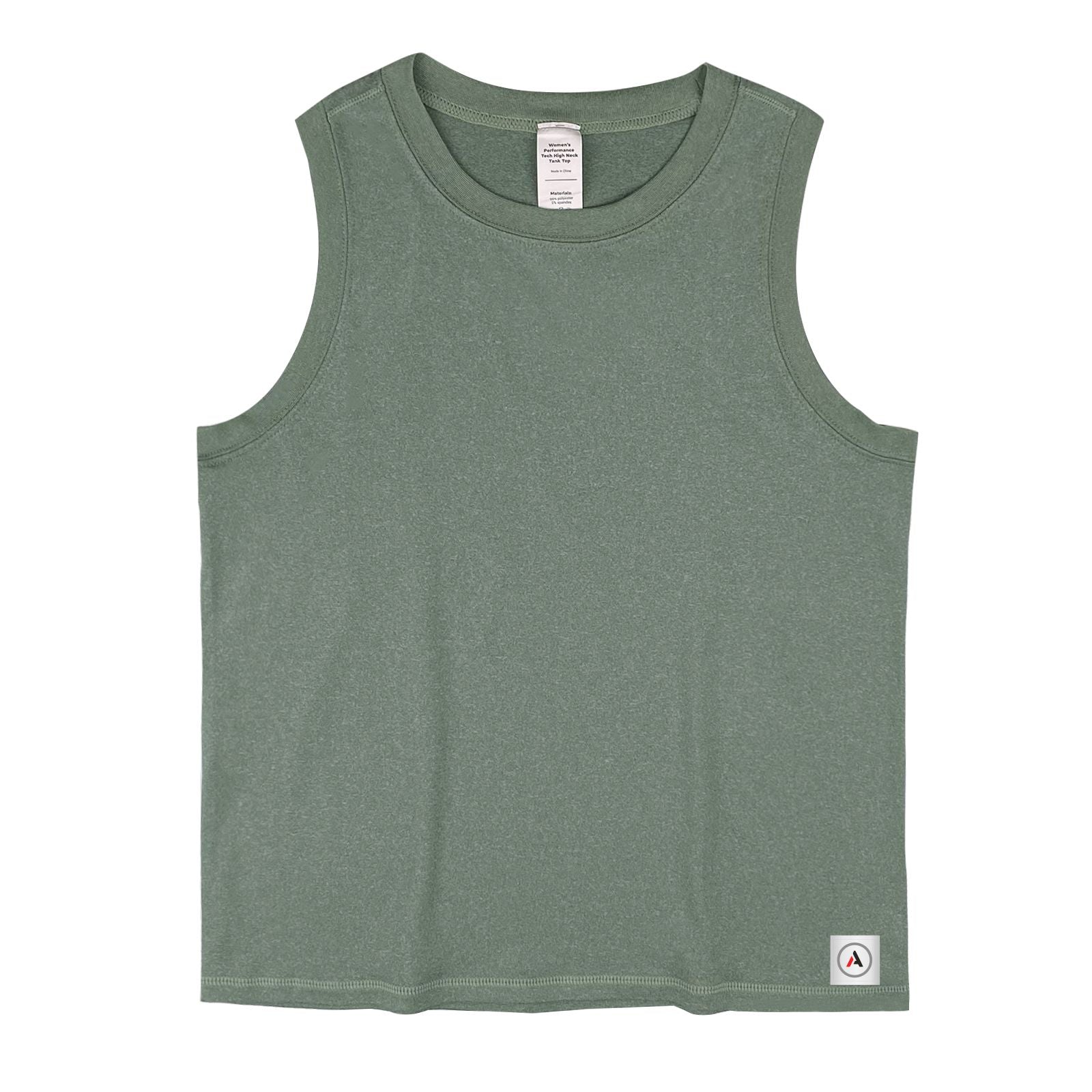 Women's High Neck Crop Tank