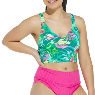 Women's Next Kalani V Neck Crop Swim Bikini Top