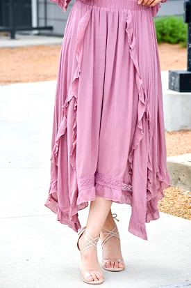 Your Love Mauve Maxi Skirt