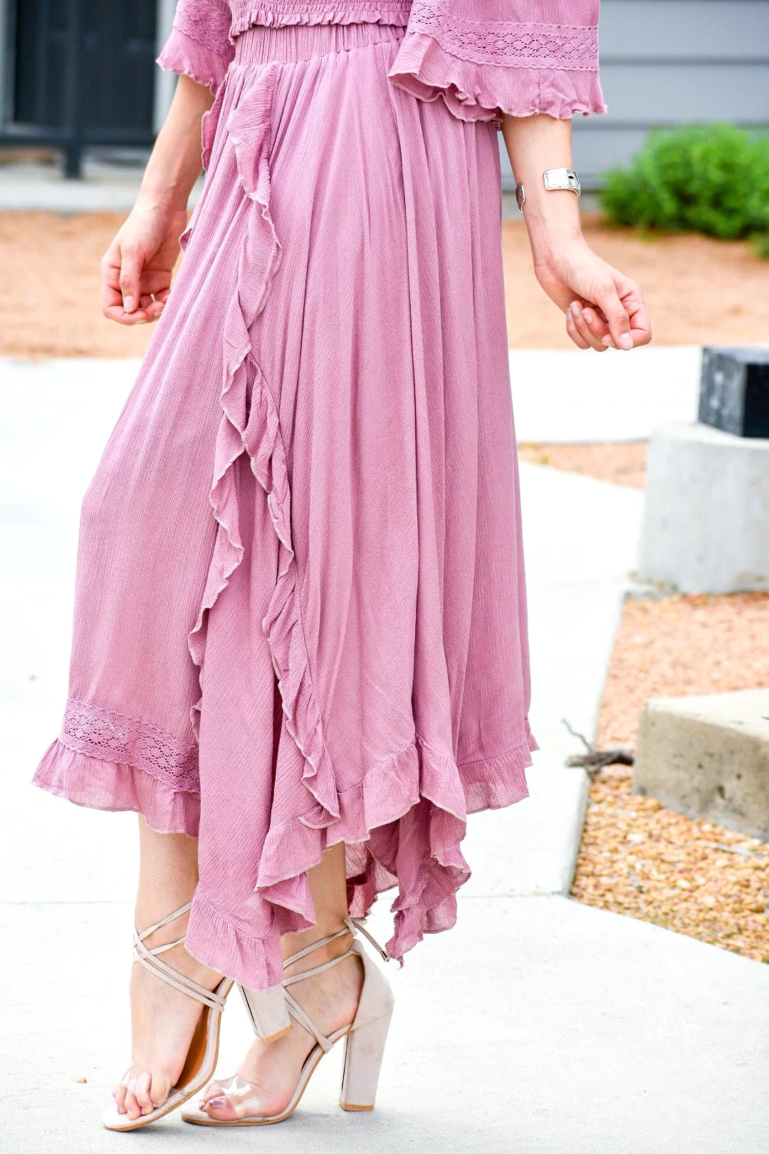 Your Love Mauve Maxi Skirt