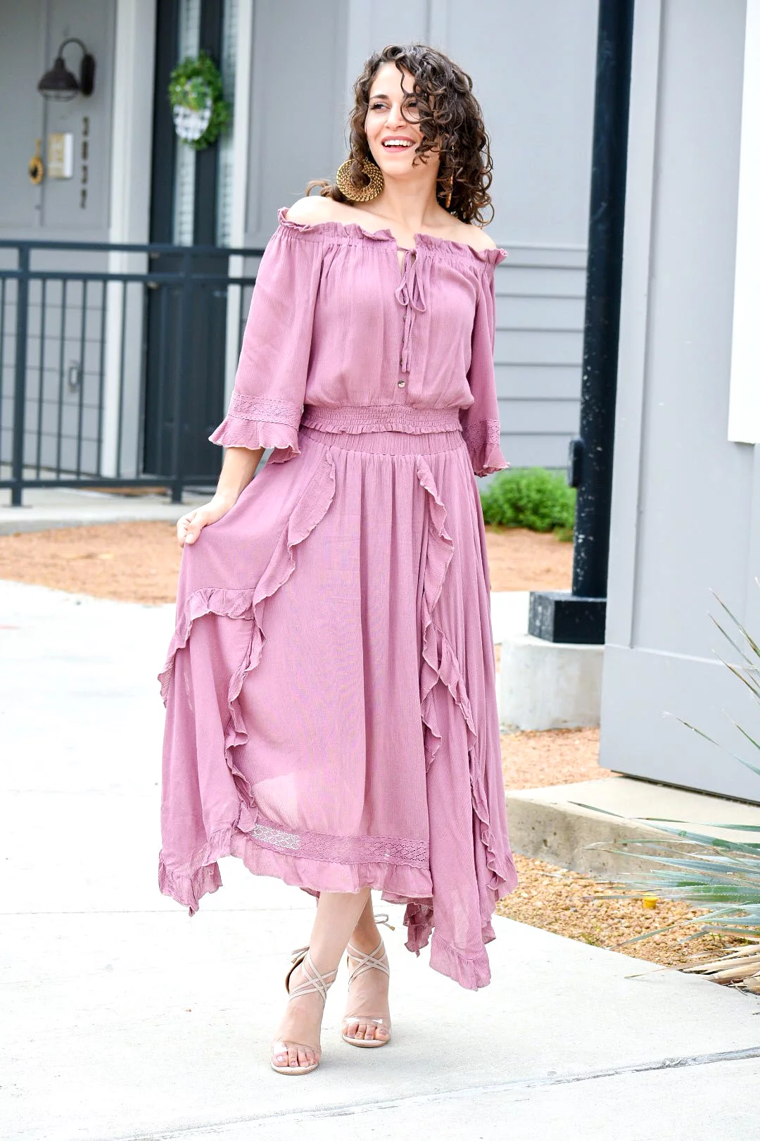 Your Love Mauve Maxi Skirt