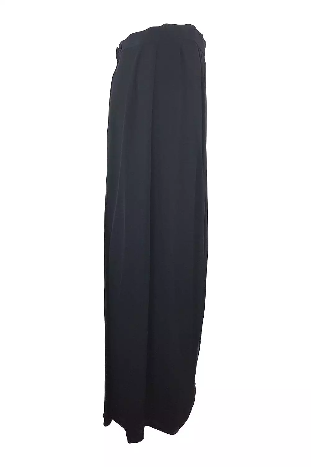 YVES SAINT LAURENT Vintage Black Pleat Front Maxi Skirt (10)