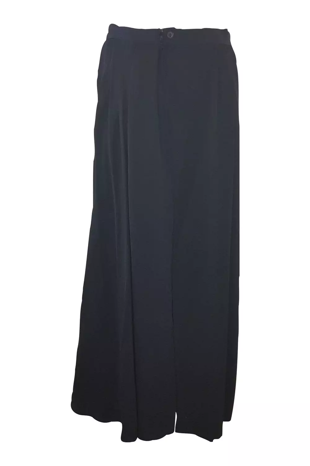 YVES SAINT LAURENT Vintage Black Pleat Front Maxi Skirt (10)